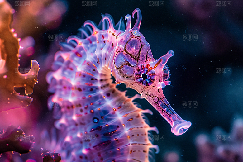 海马保护环境海底素材