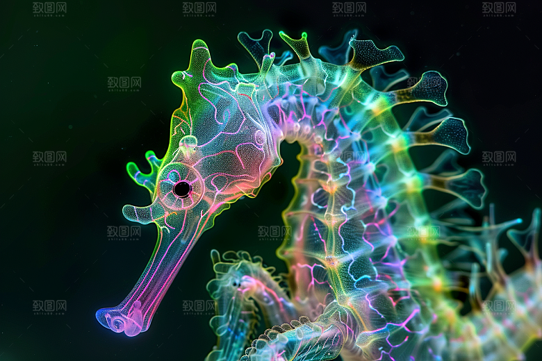海马环保保护动物素材