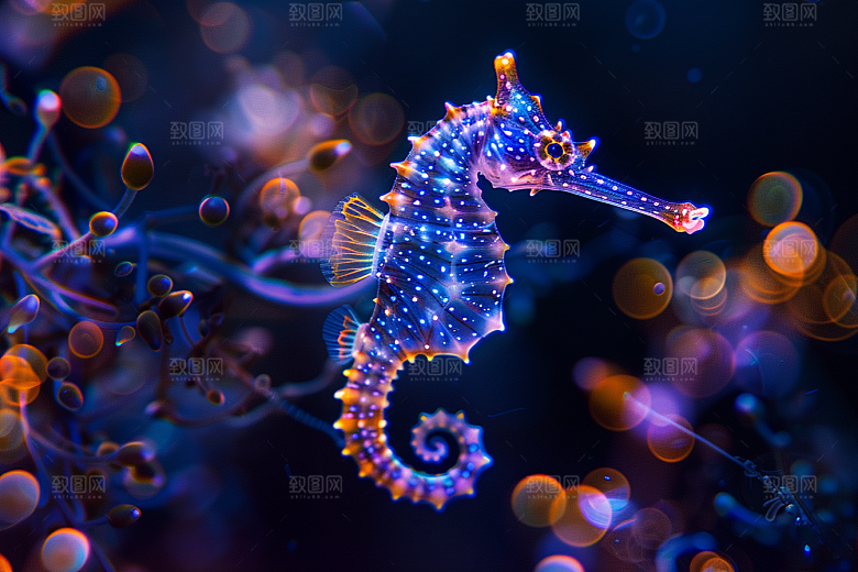 海马环保保护动物素材