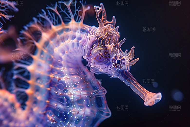海马生态珊瑚礁素材