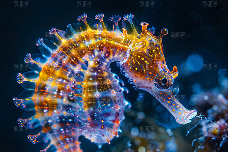 海马大海保护环境素材