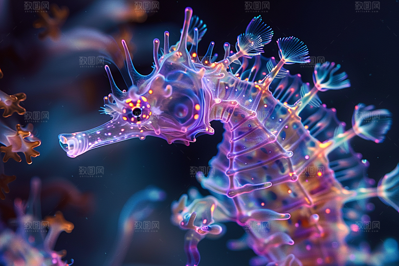 海马保护动物海底素材