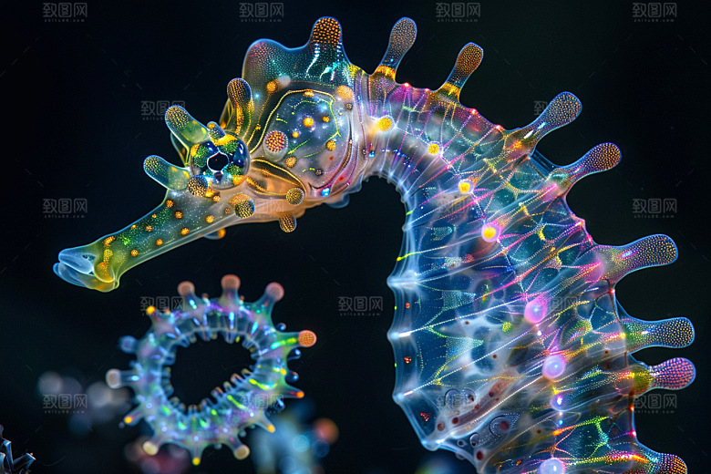 海马保护环境珊瑚礁素材