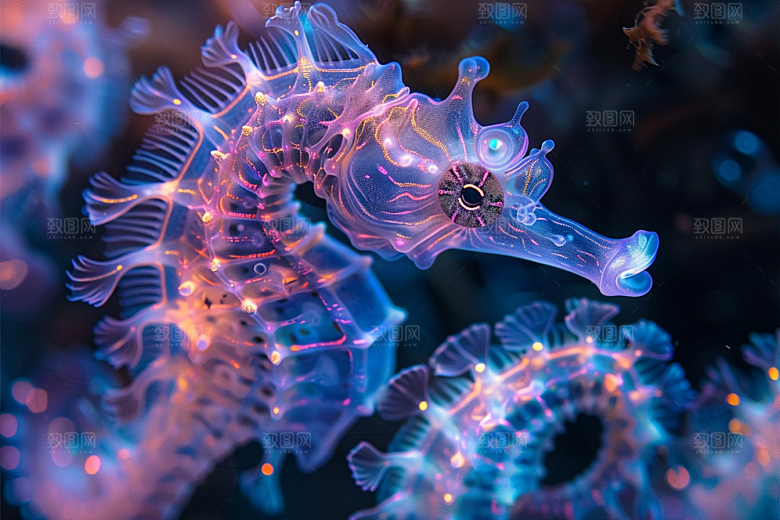 海马大海保护环境素材