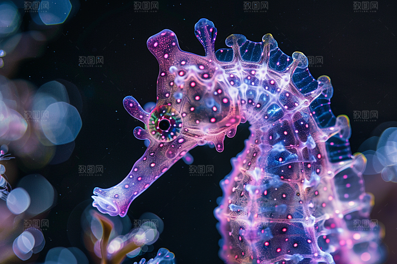 海马保护环境海底素材