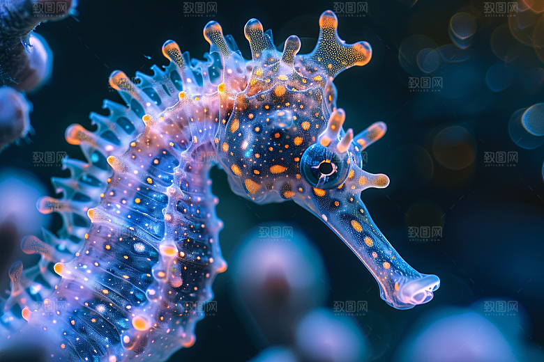 海马珊瑚礁生态素材