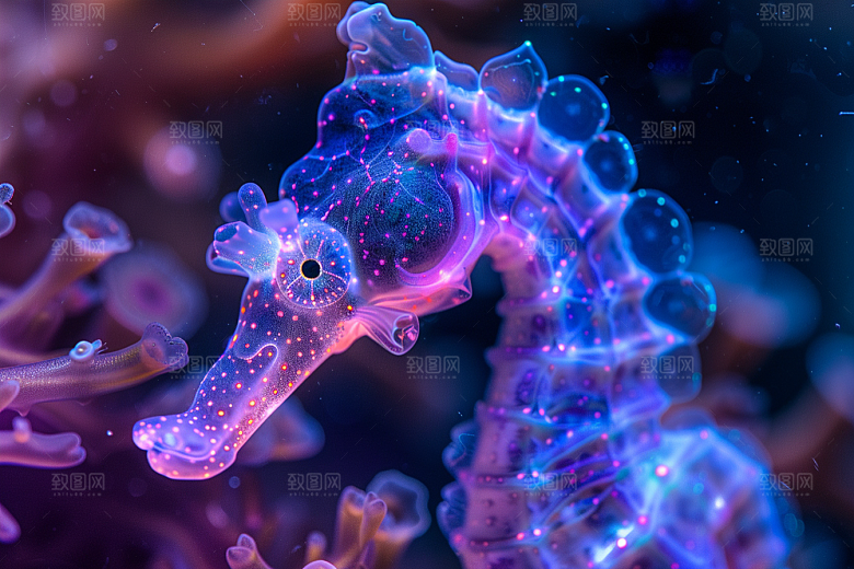 海马海洋生物珊瑚礁素材