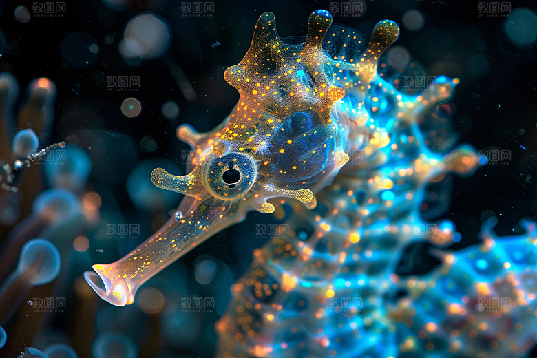 海马珊瑚礁自然素材