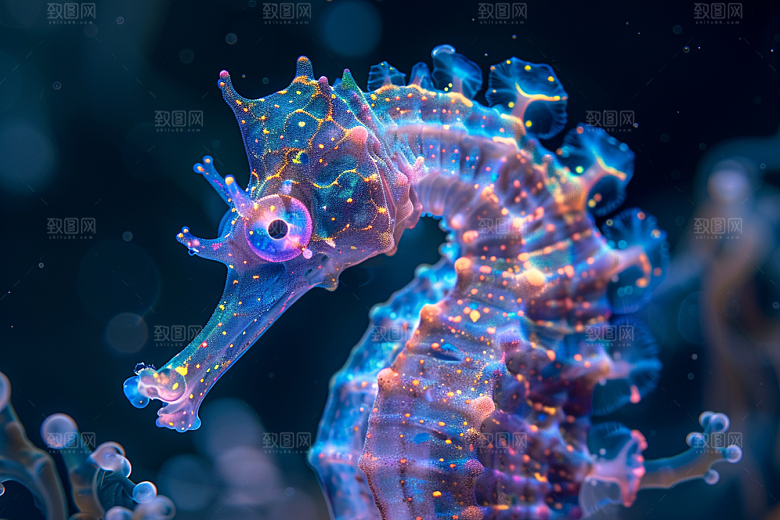 海马海底高清素材