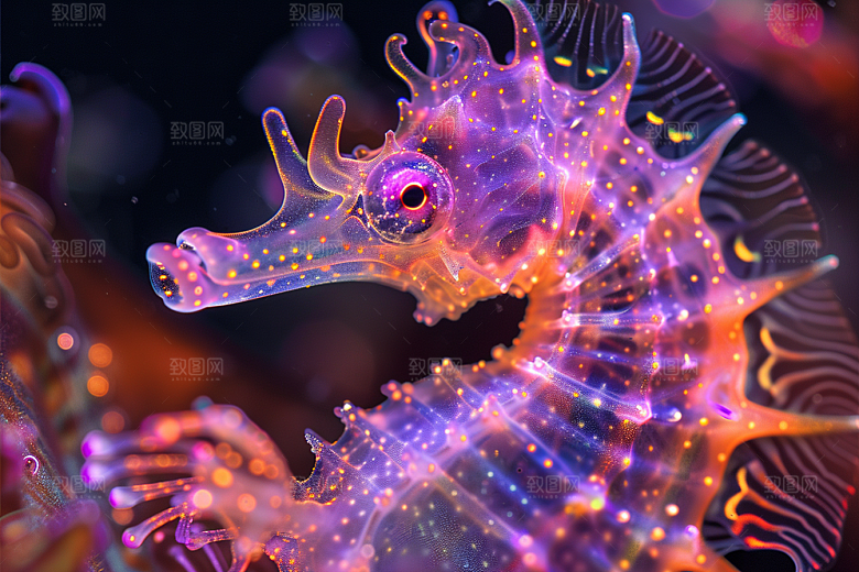 海马海洋生物珊瑚礁素材