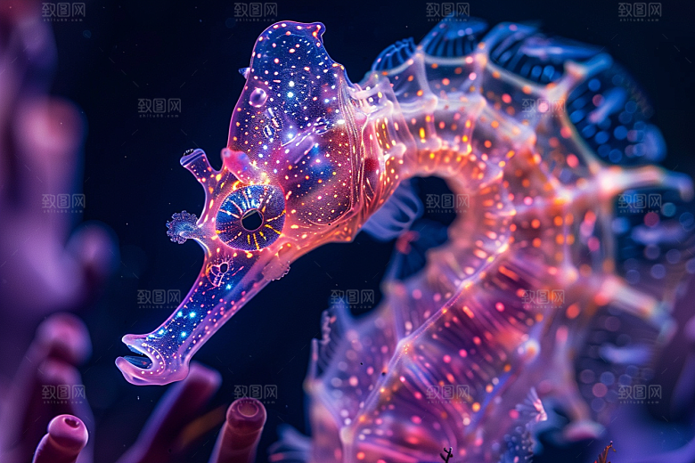 海马保护动物海底素材