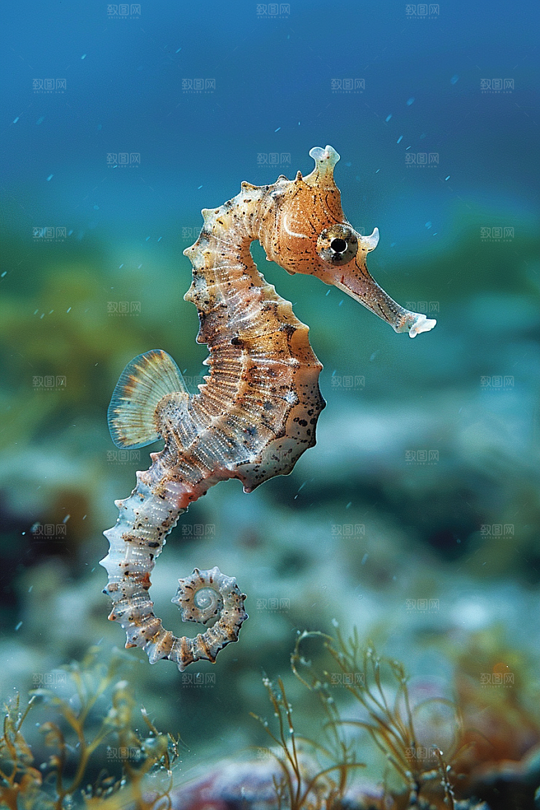 海马海底高清素材