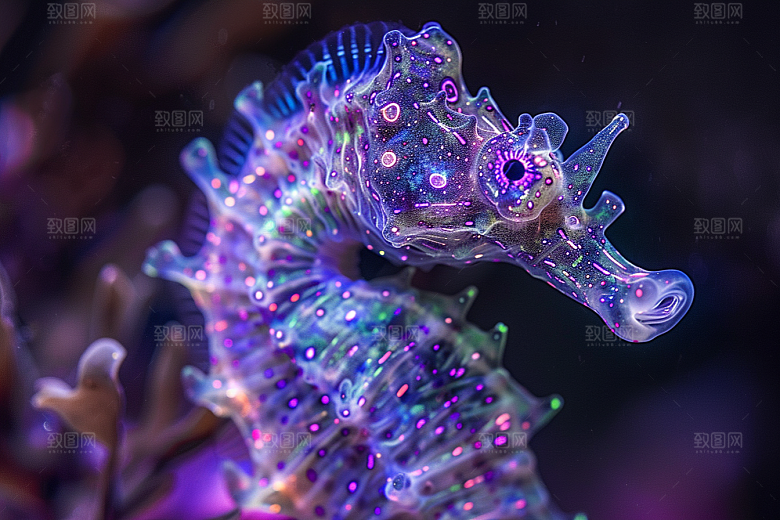 海马珊瑚礁高清素材