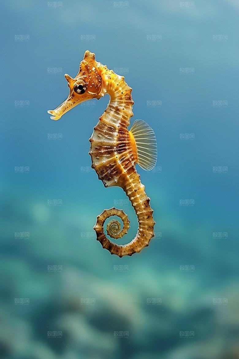 海马珊瑚礁自然素材