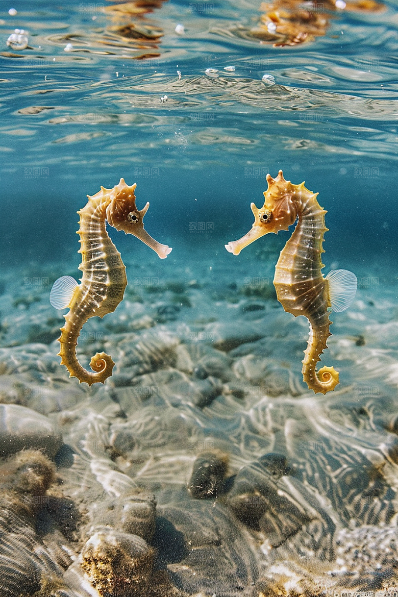 海马环保保护动物素材