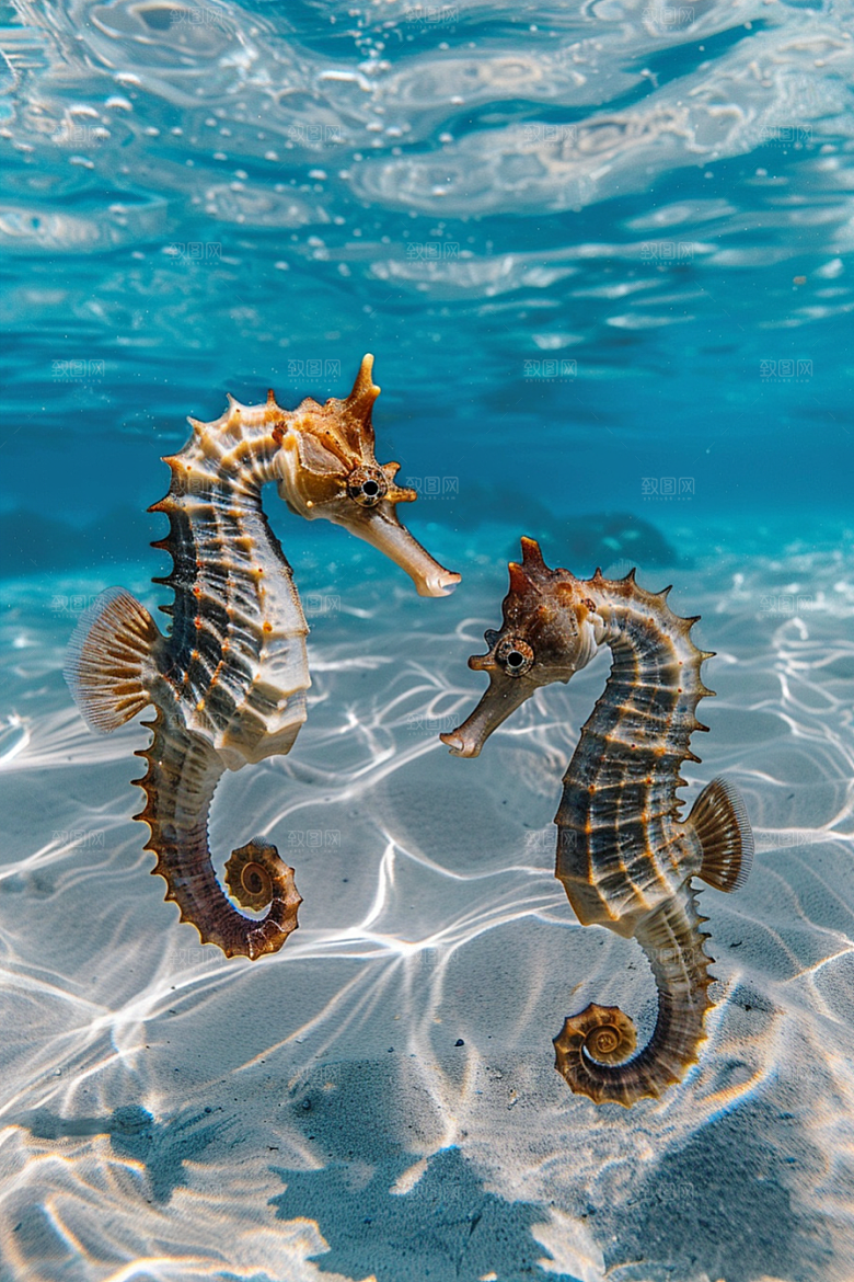 海马海洋生物珊瑚礁素材