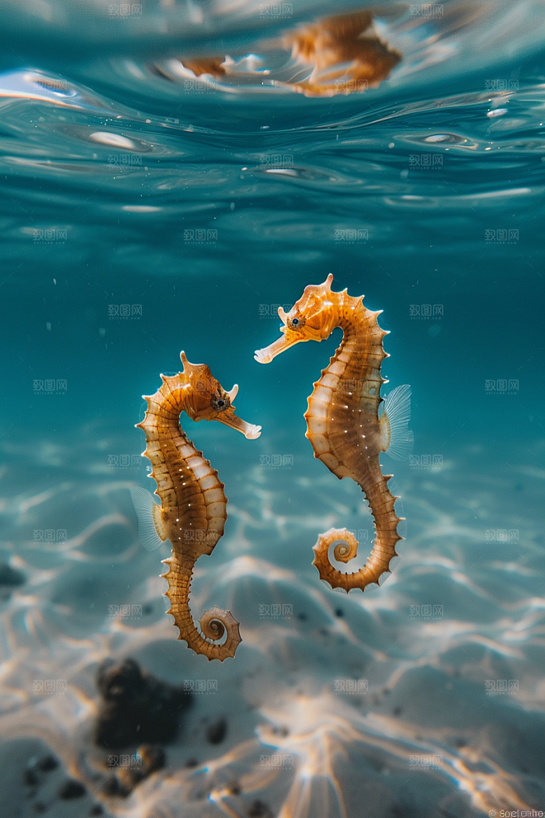 海马海洋生物大海素材