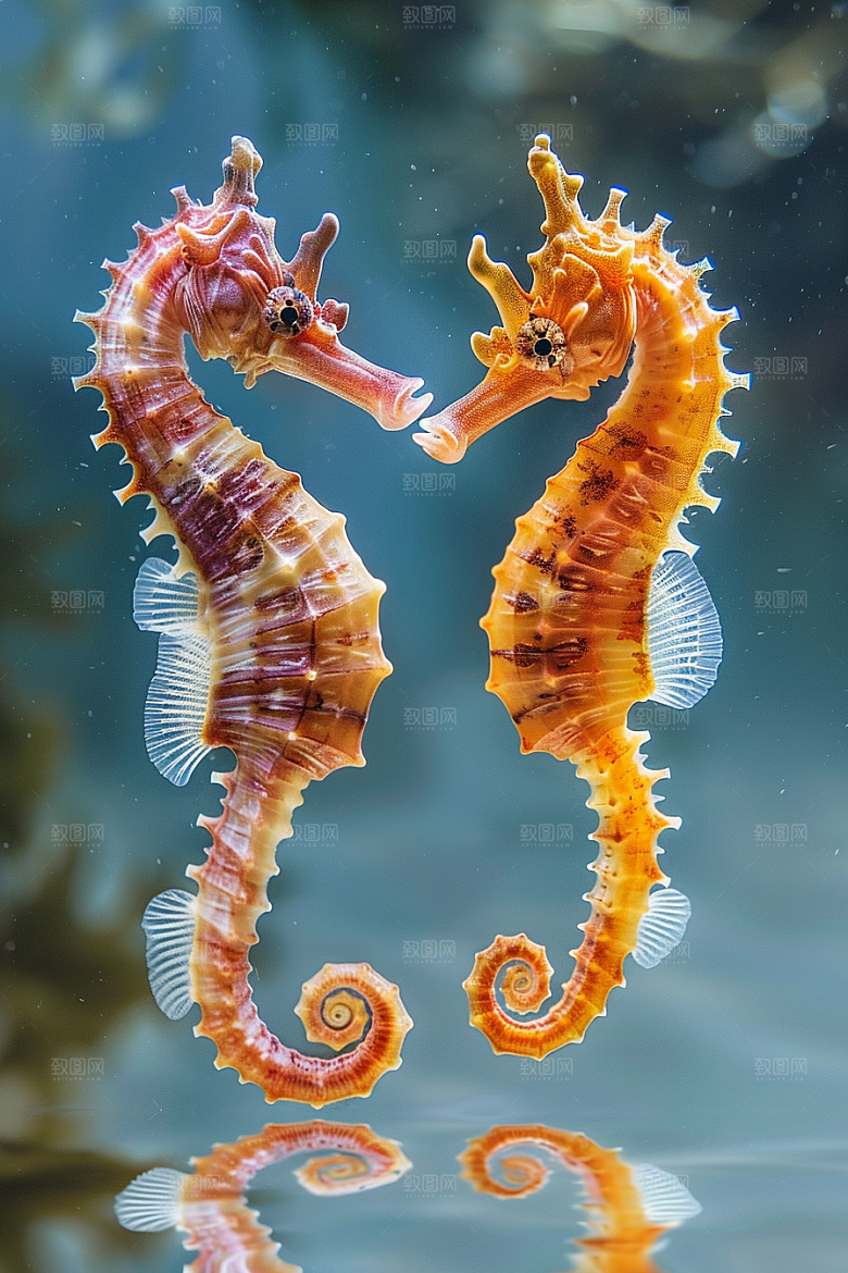 海马生态珊瑚礁素材