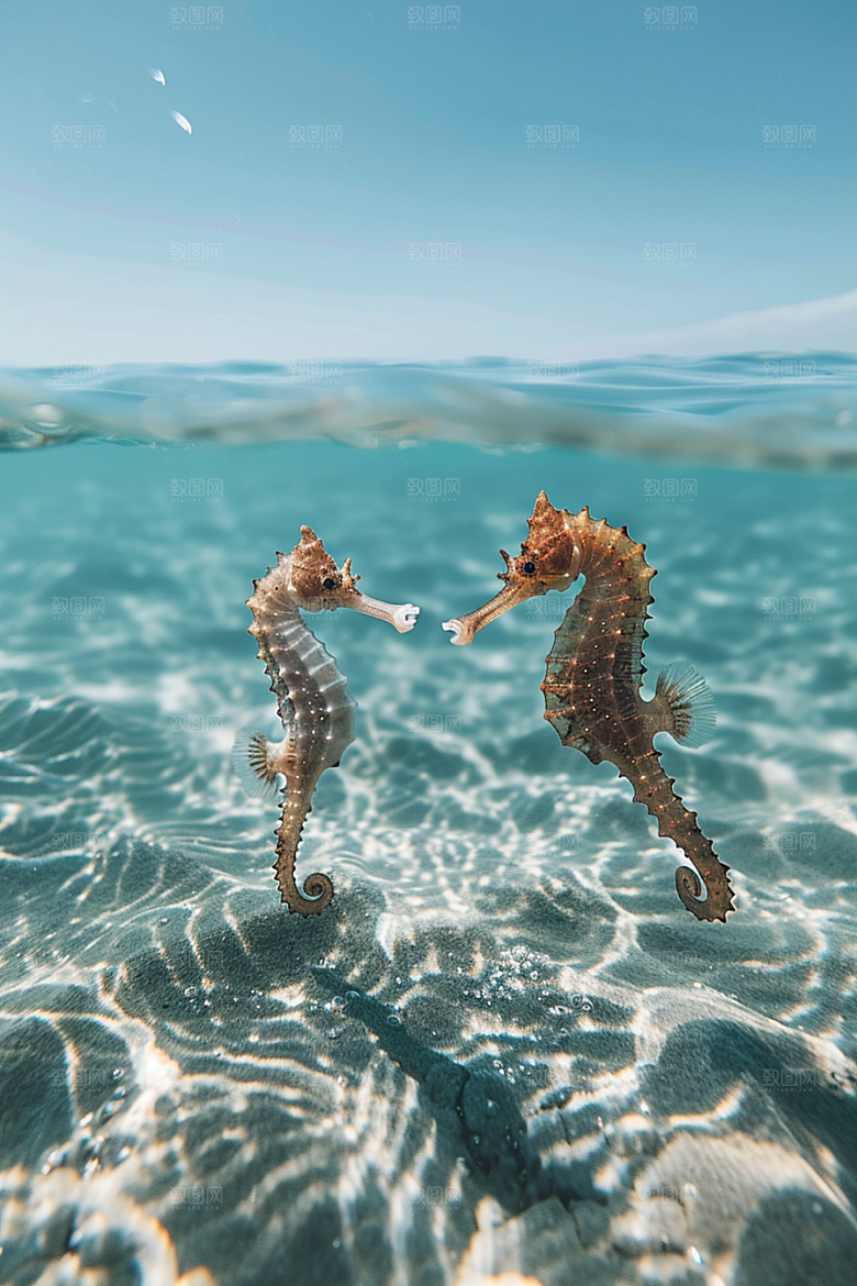海马保护环境自然素材