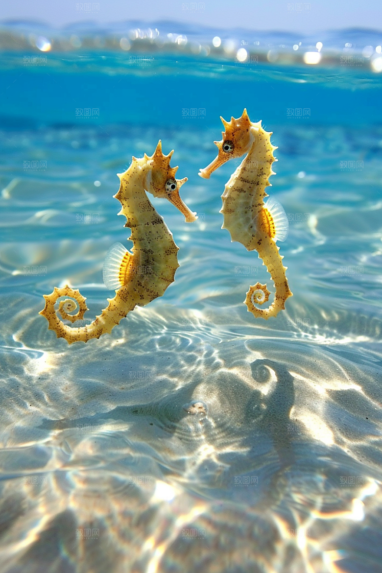 海马海洋生物大海素材