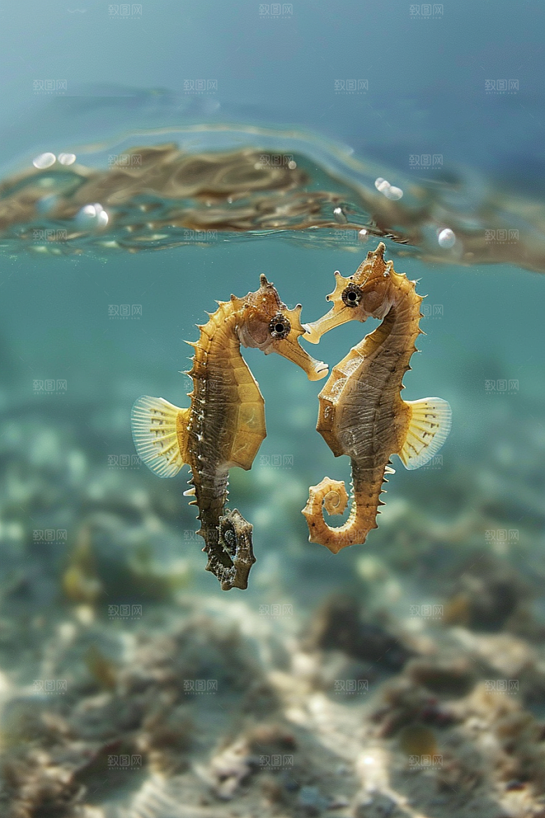 海马保护环境自然素材