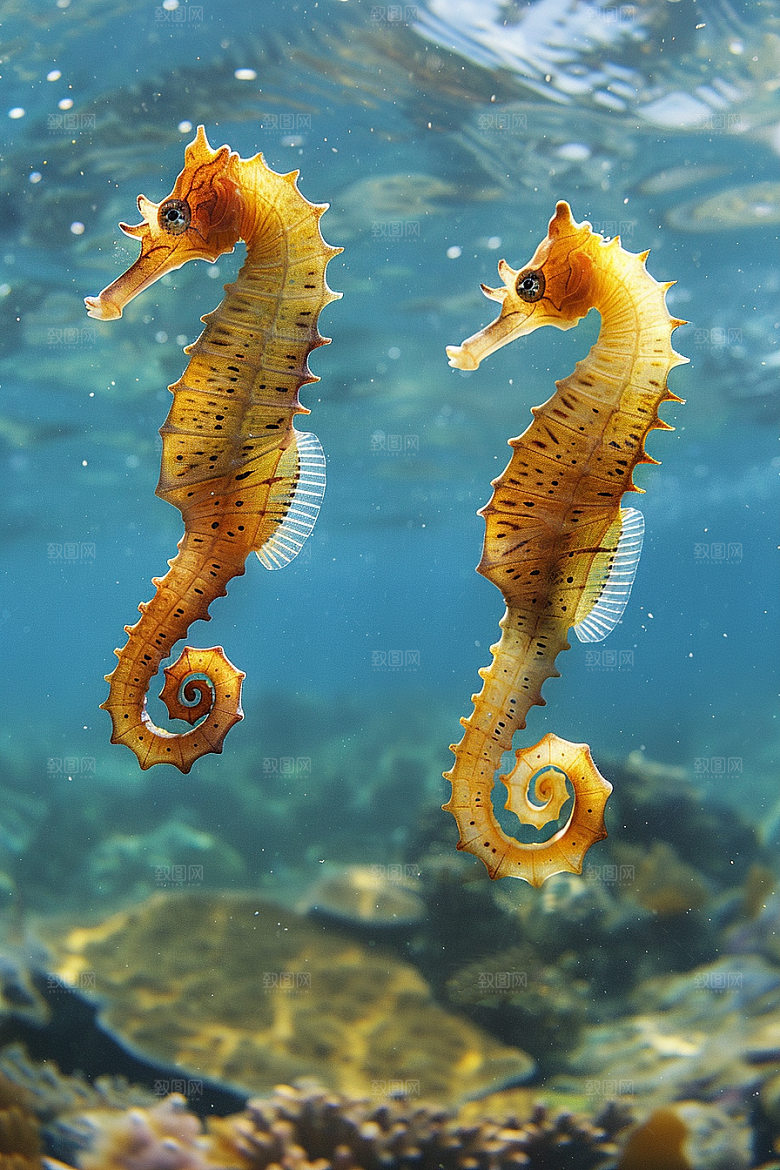 海马高清保护动物素材