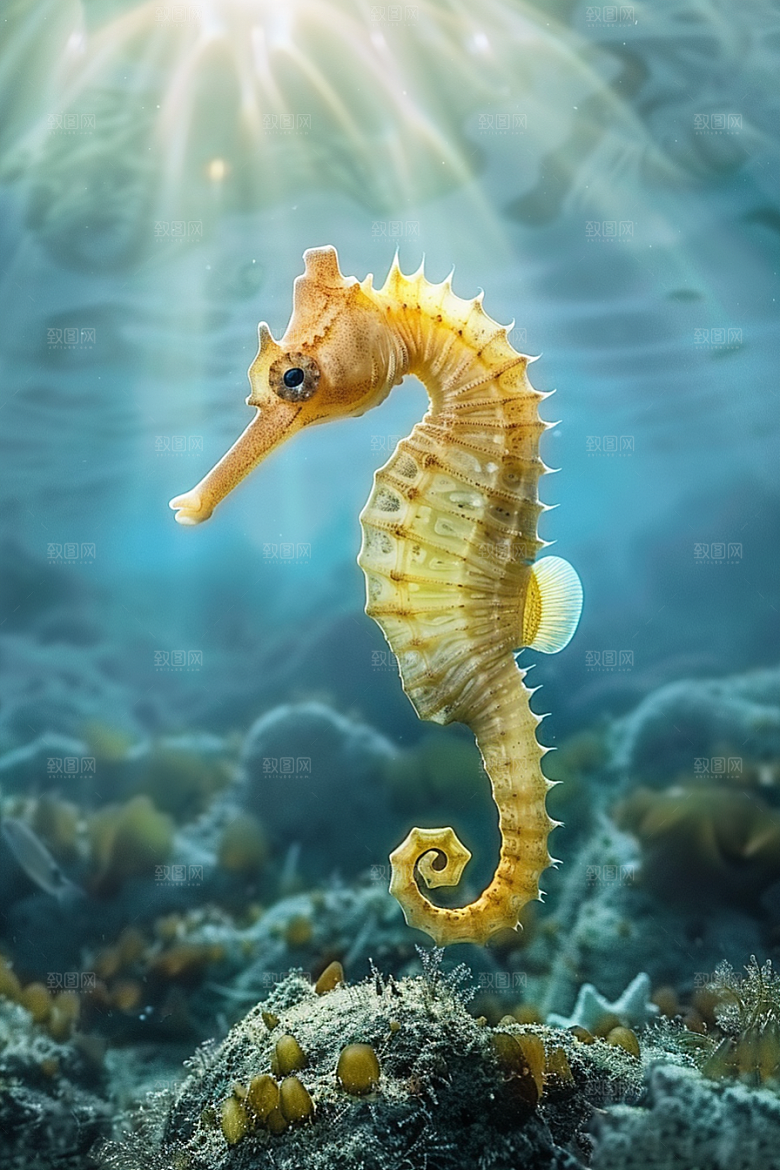 海马自然保护环境素材