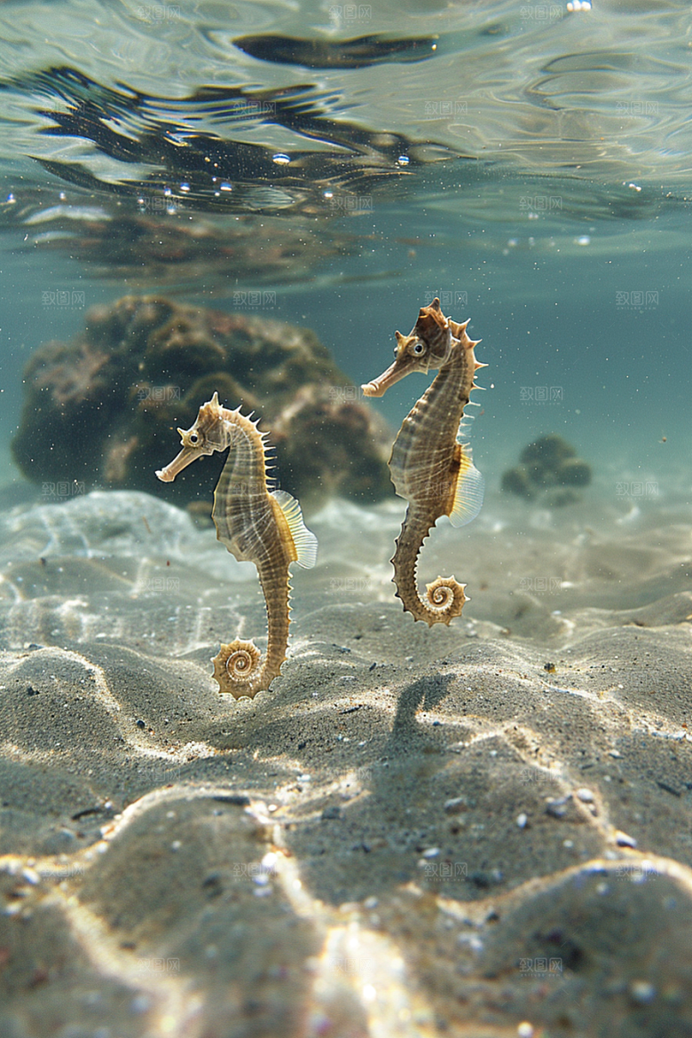 海马海底大海素材