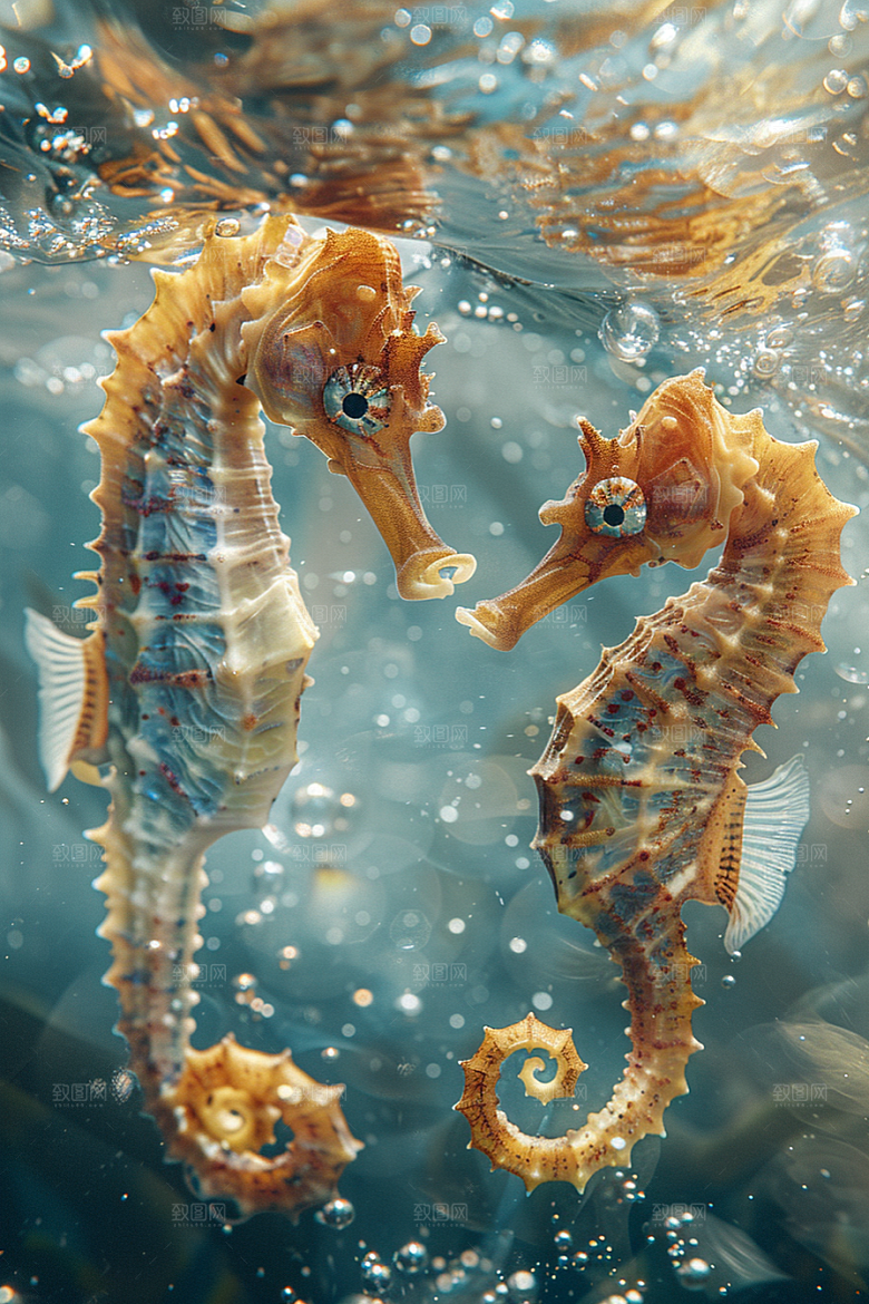 海马大海保护环境素材