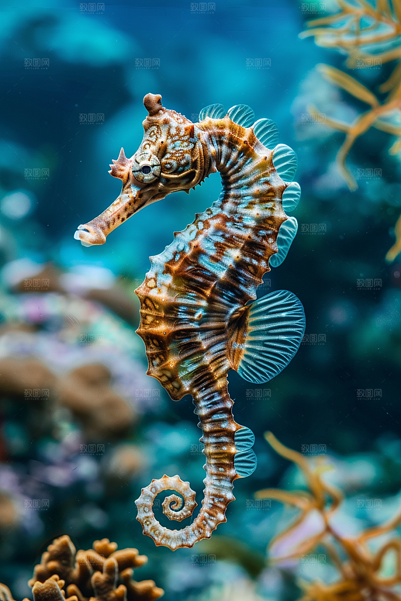 海马海底保护动物素材
