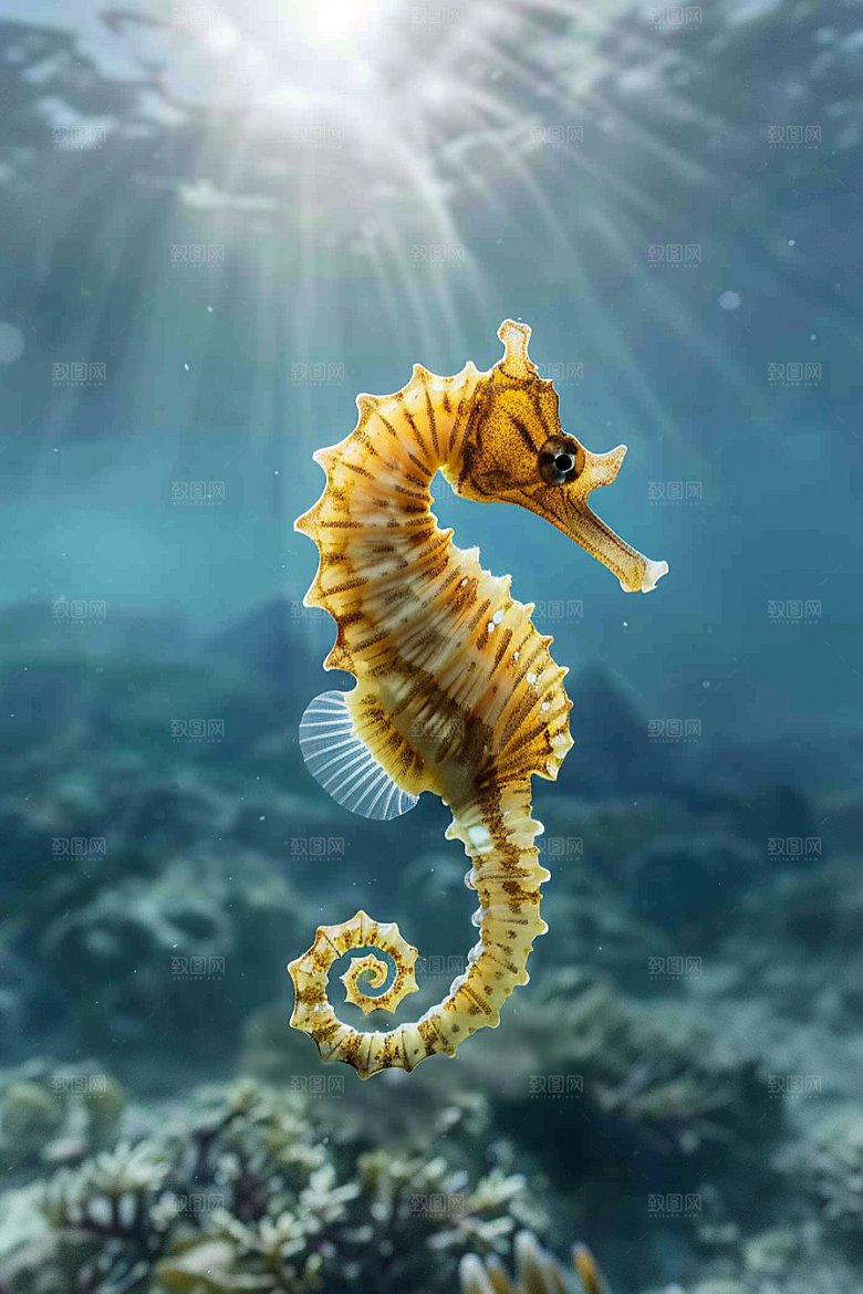 海马保护动物自然素材