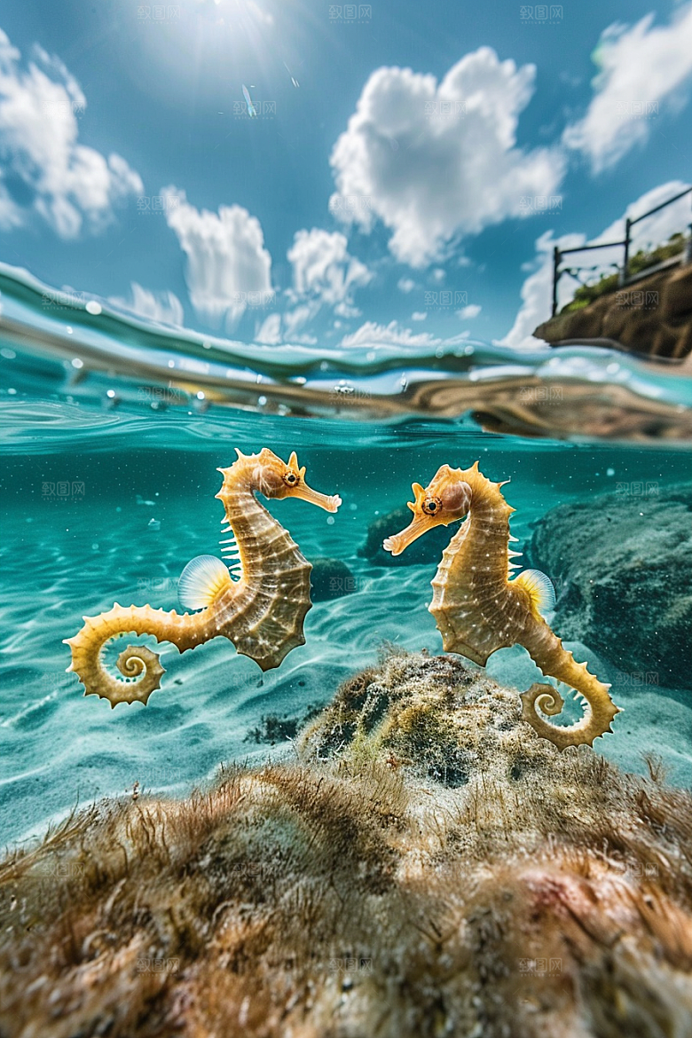 海马大海海底素材