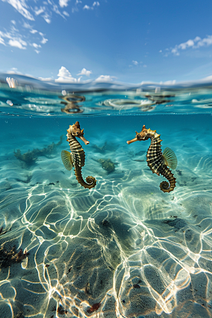 海马生态海洋生物素材