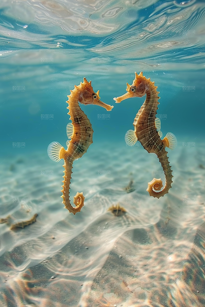 海马海洋生物保护动物素材