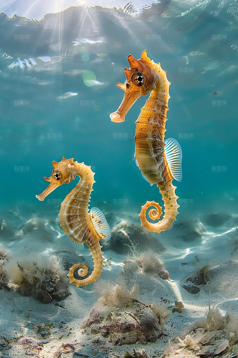 海马高清保护动物素材