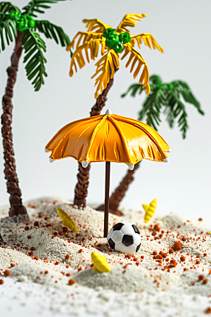 海滩海边沙滩模型