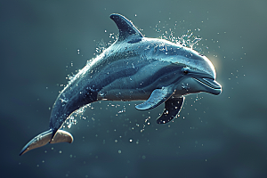 海豚大海生灵高清素材