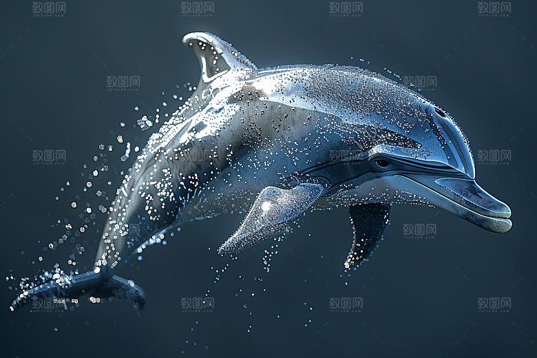 海豚大海生灵海洋生物素材
