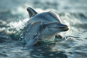 海豚保护动物海洋生物素材