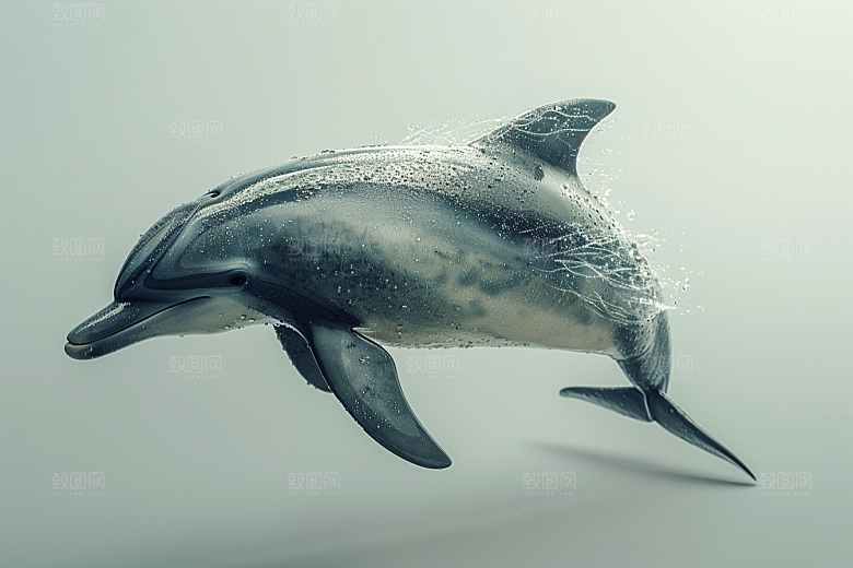海豚海洋生物保护动物素材