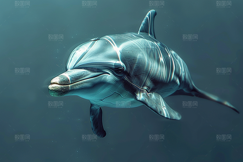 海豚大海生灵保护动物素材