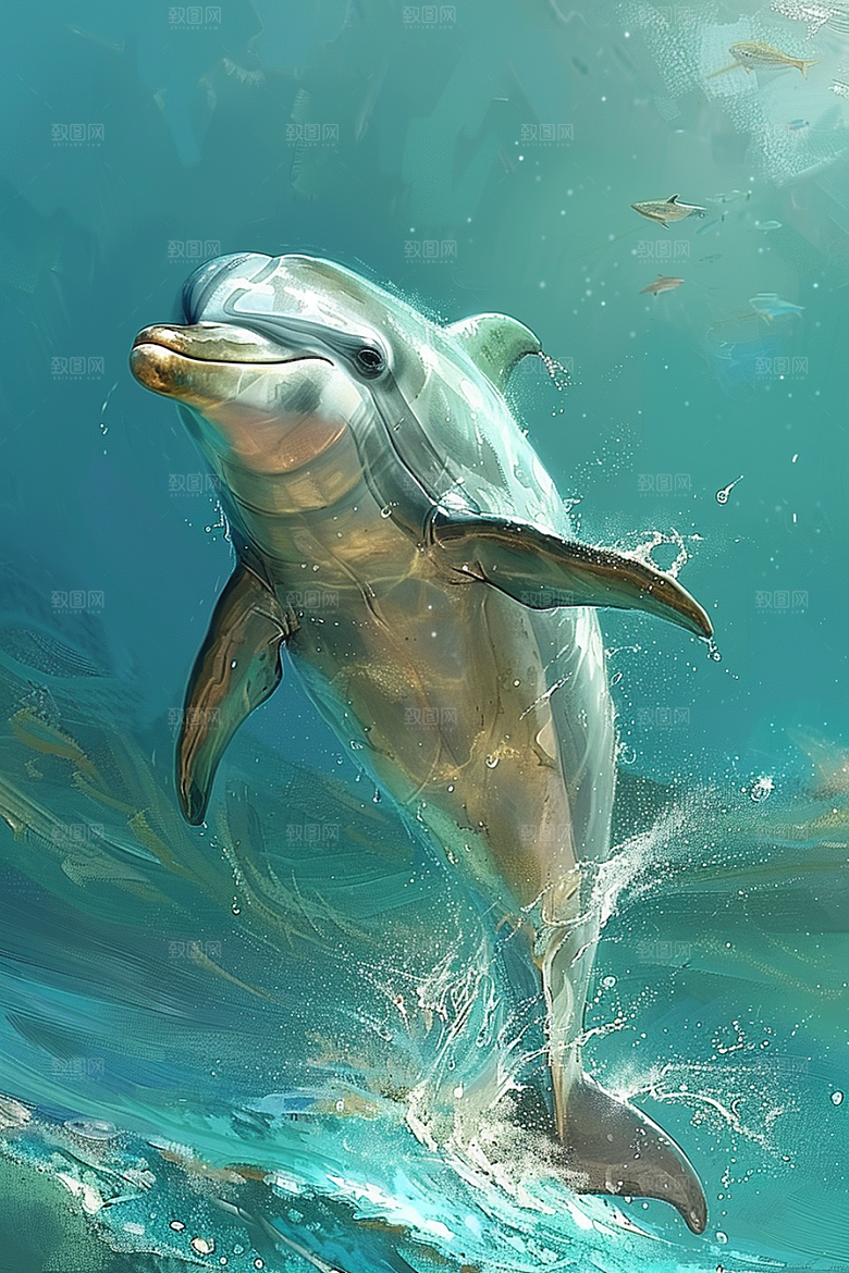 海豚哺乳动物海洋生物素材