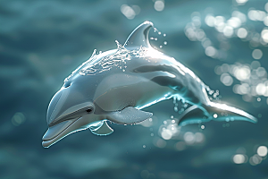 海豚海洋生物高清素材