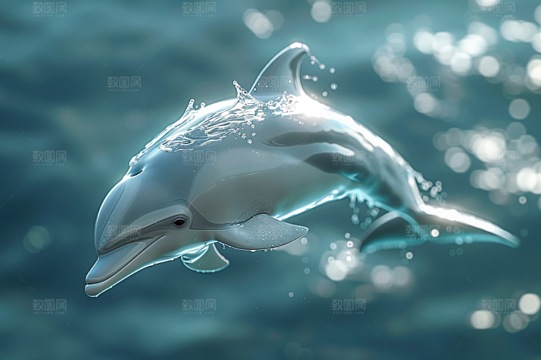 海豚海洋生物高清素材
