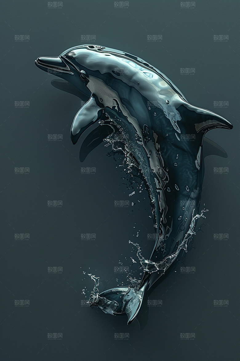 海豚大海生灵环保素材