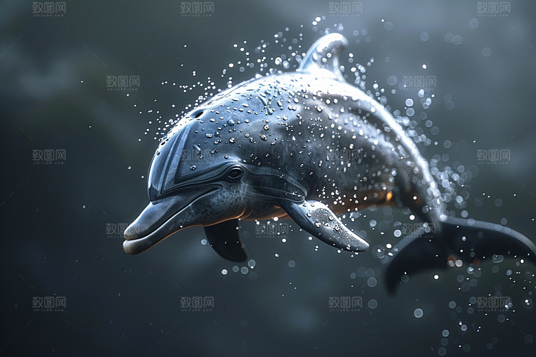 海豚大海生灵环保素材