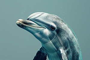 海豚哺乳动物游泳素材
