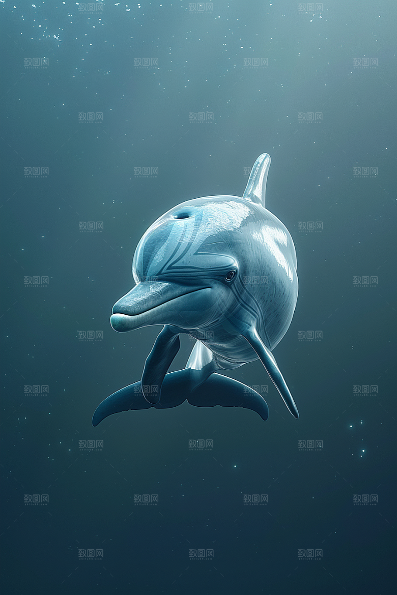 海豚保护动物环保素材