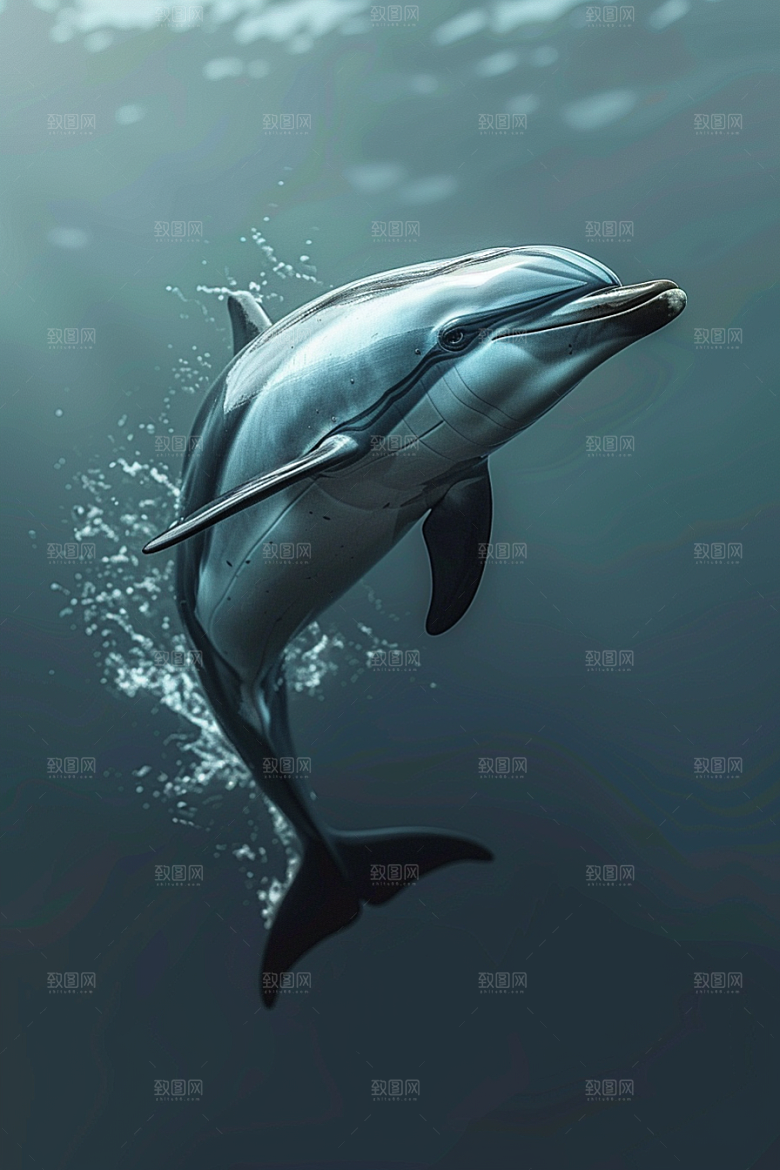 海豚保护动物高清素材