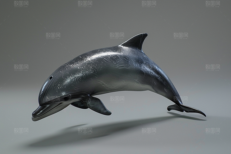 海豚动物游泳素材
